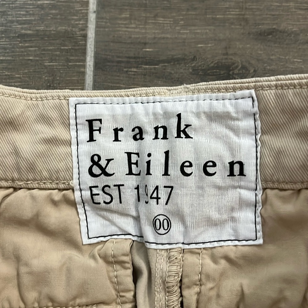 FRANK & EILEEN Wicklow Twill Pant the Italian chino in khaki Size 00 - Picture 7 of 9